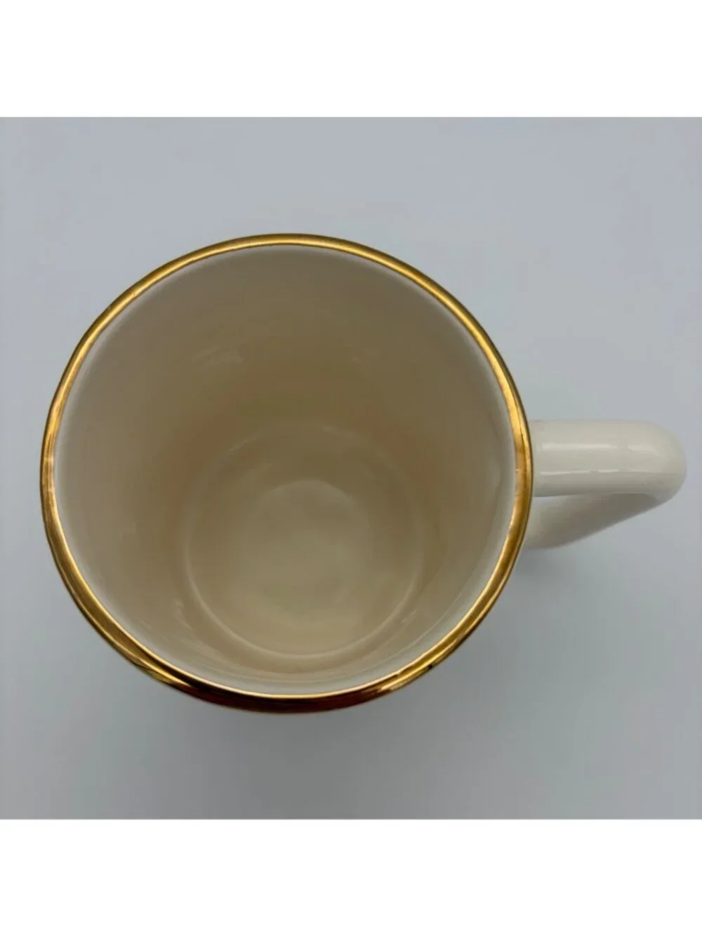 Vintage Brunswick 215 Club Bowling Award Mug Florence Ceramics Gold Tall 4in USA